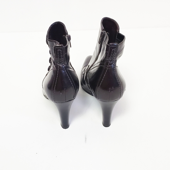 FRANCO SARTO Brown Pointed Toe Booties Size 7.5 - Picture 4 of 8